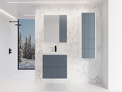 Style Line Мебель для ванной Стокгольм 60 подвесная графит софт – фотография-2
